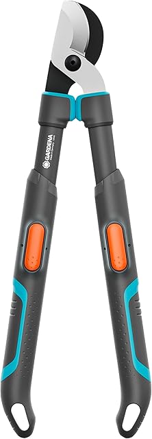 Gardena Gardena Astschere TeleCut Pro S, Teleskop-Astschere für frisches Holz bis 50 mm, verlängerbar bis 670 mm, präzisionsgeschliffene Klingen, PowerCoating für saubere Schnitte (12040-88) — Astscheren