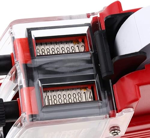 Miniatura 2 de SXYL MX-6600 10 dígitos 2 líneas etiqueta precio pistola etiquetadora con 3 rollos doble línea precio etiqueta papel para oficina tienda minorista