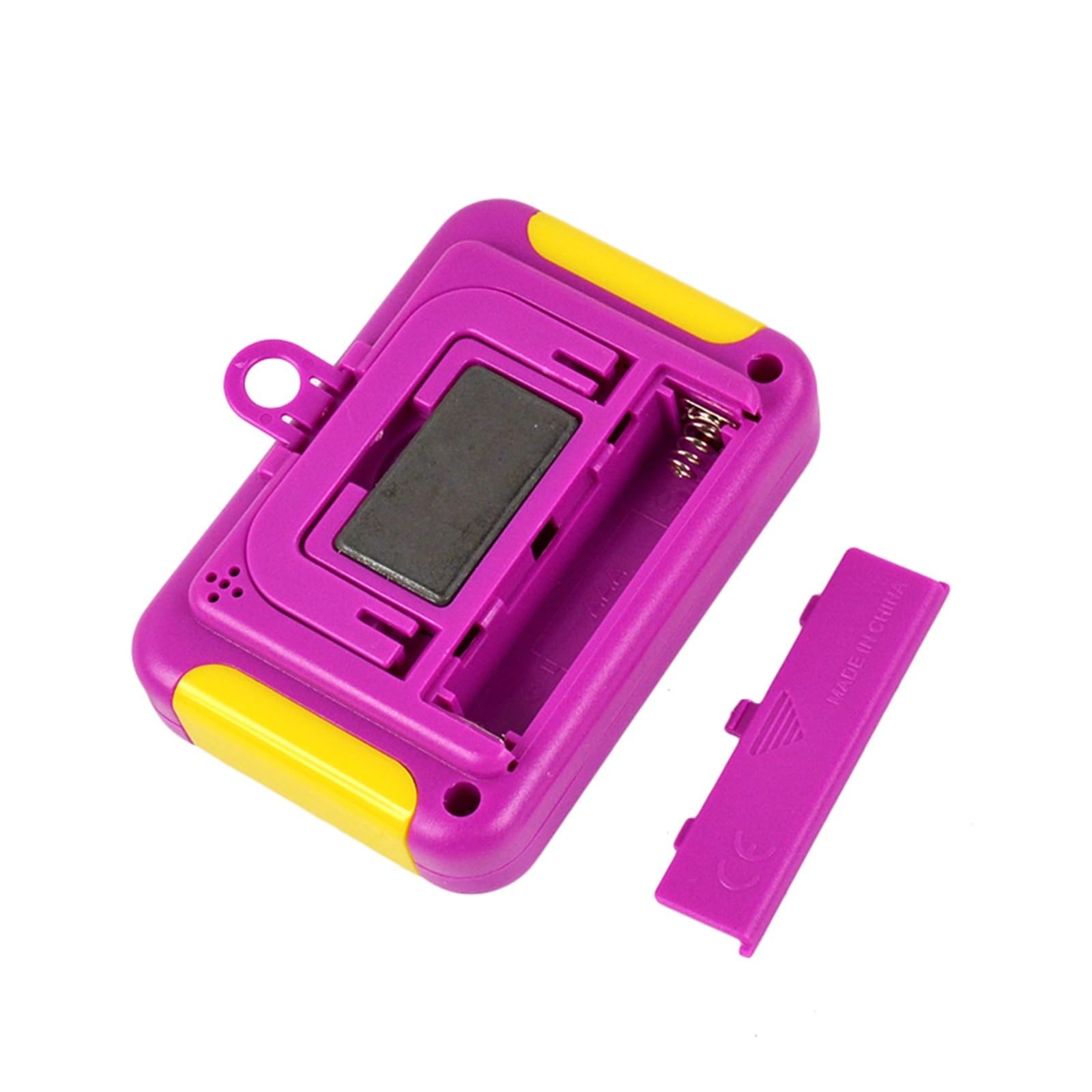LCD Cyfrowy Kuchnia Gotowanie Nauka Czas Timer Odliczanie Jajek W Górę Zegar Przypomnienie Magnetyczny Stoper(Purple Display)