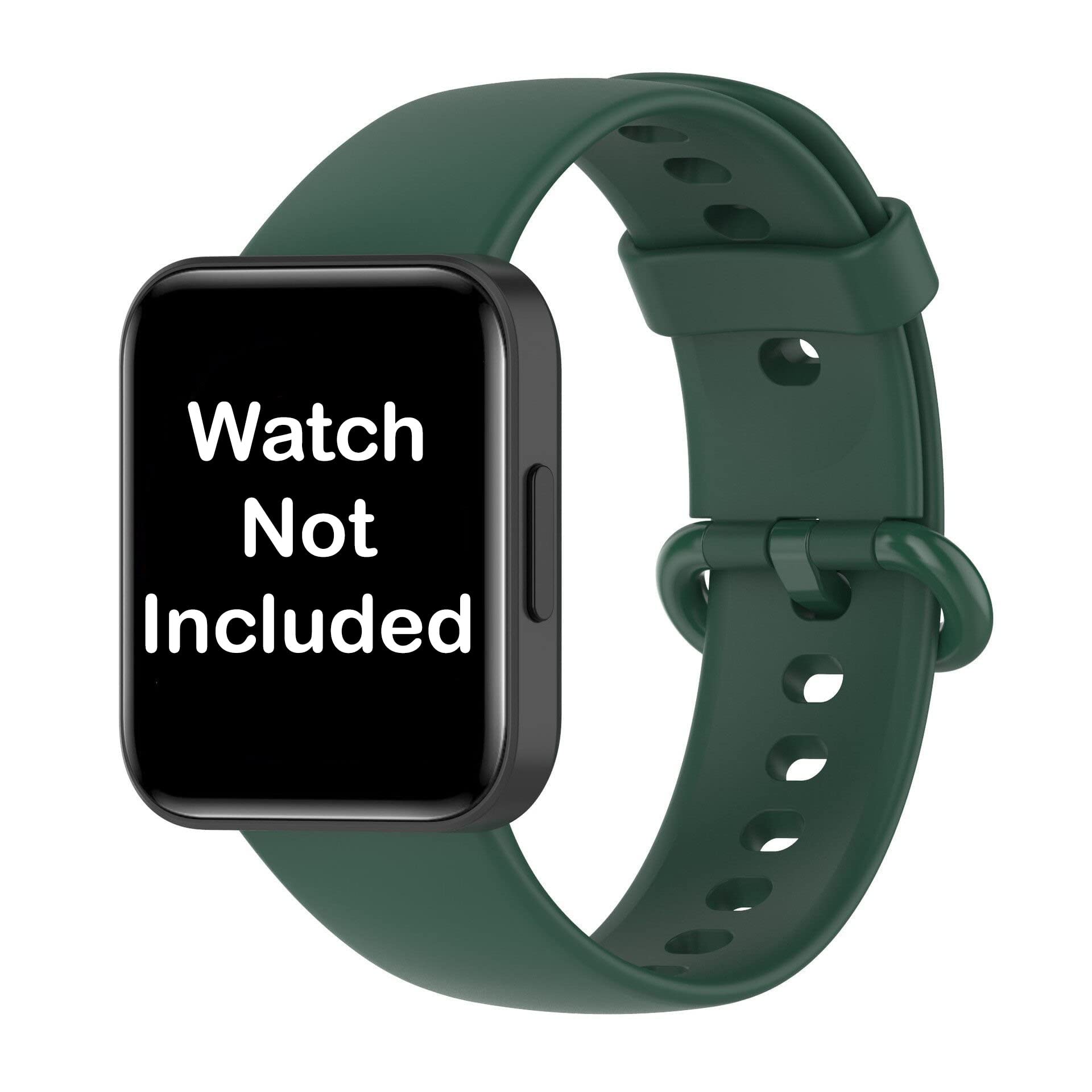 mobistyle Soft Silicone Wristband smartwatch Strap Compatible only for Redmi Watch 2 Lite/Redmi GPS Watch (Dark Green) WATCH NOT INCLUDED (B09WPMP14Q) Amazon Price History, Amazon Price Tracker