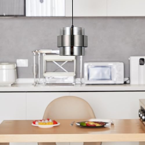 Miniatura 4 de Luces colgantes para isla de cocina, 7 pulgadas, ajustables, mini luces de cristal Haning para entrada, pasillo, iluminación decorativa para comedor