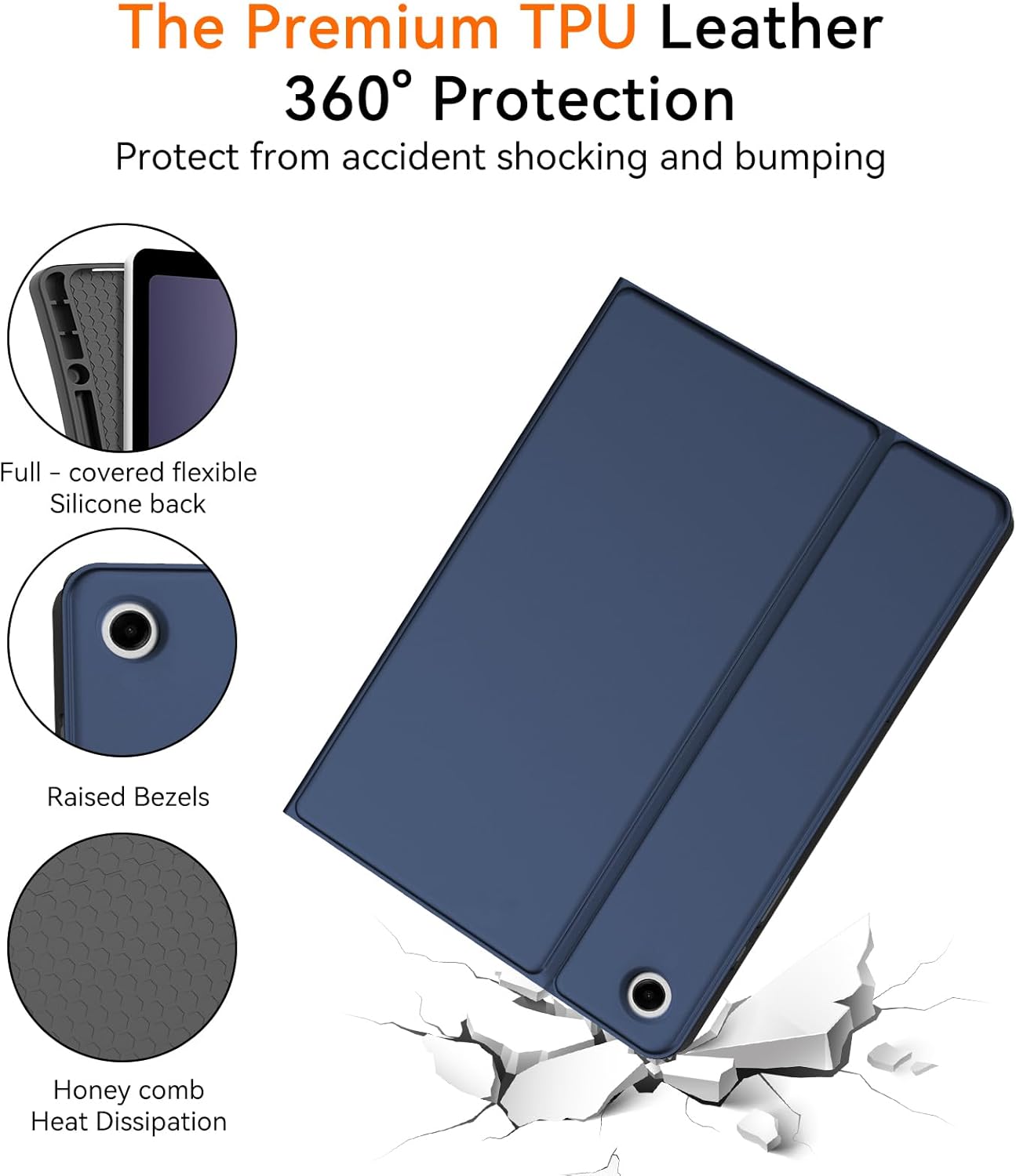 BORIYUAN for Samsung Galaxy Tab A9 Plus Case with Keyboard 11 inch, Detachable Wireless Keyboard, Smart Slim Folio Cover with S Pen Holder for Samsung Tablet A9+ 5G 11'' 2023 Auto Sleep/Wake