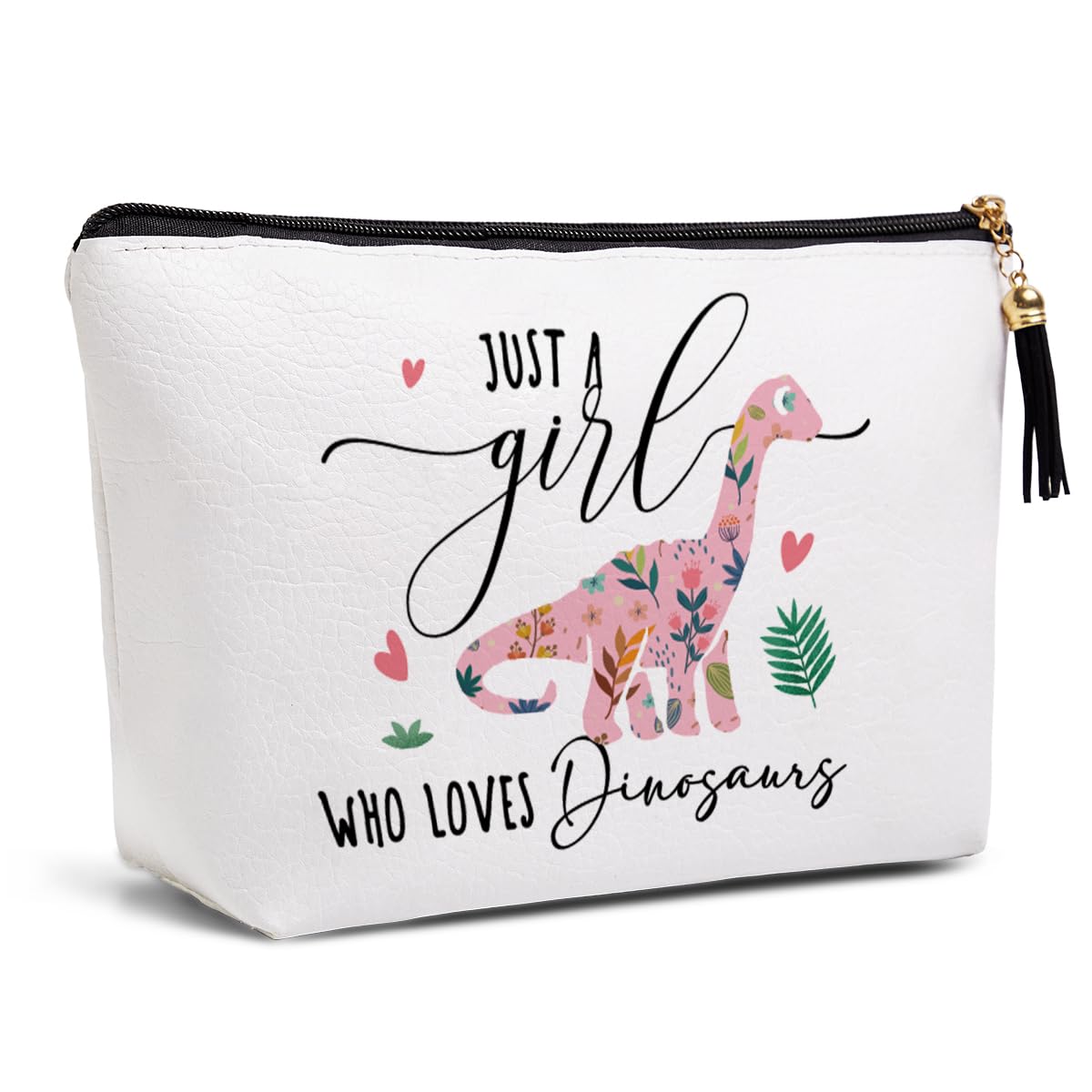 Pykfrhh Dinosaur Birthday Party Supplies Dinosaur Party Favors Funny Gifts for Women Teen Sisters Niece Friend Christmas Makeup Bag Travel Toiletry