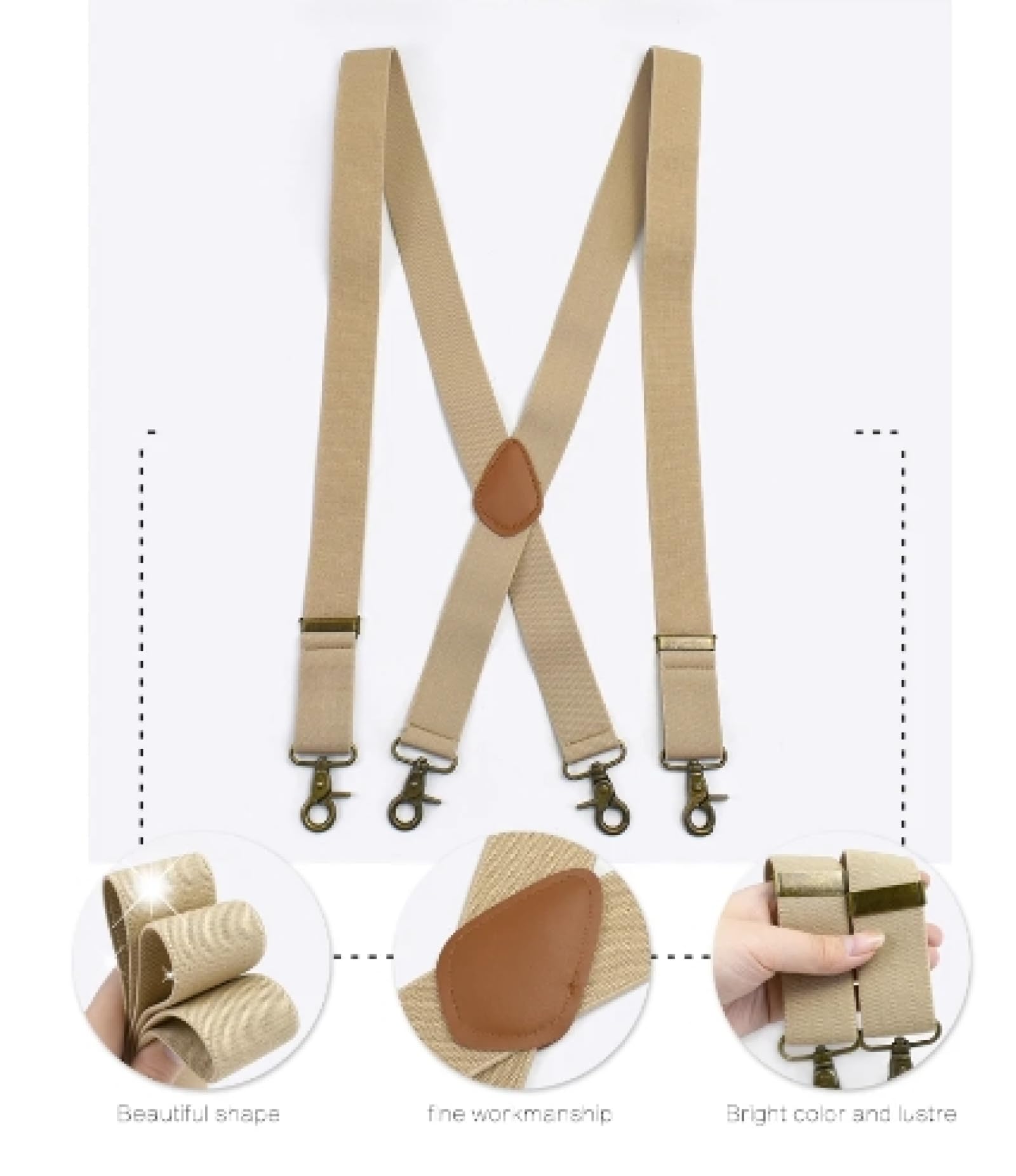 Hosenträger Suspender Männer Retro Elastische Hosenträger Haken Schnalle Strap 4 Clips Sling Hosenträger Einstellbar Breite Männliche Hosenträger