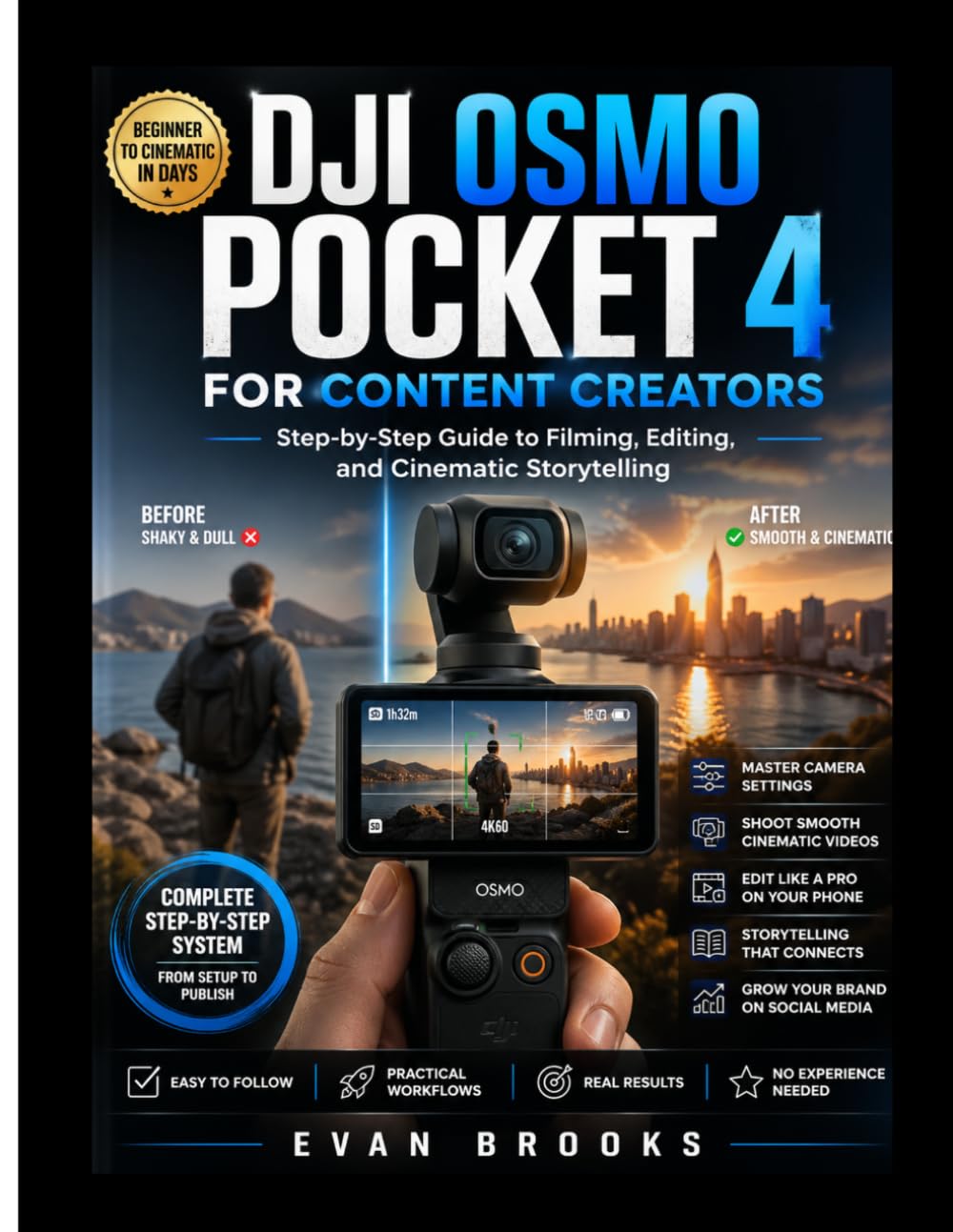 DJI OSMO POCKET 4 FOR CONTENT CREATORS: Step-by-Step Guide to Filming, Editing, and Cinematic Storytelling