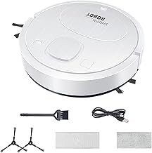 Combo robô aspirador e esfregão | Vassoura de sucção poderosa sem fio - Suprimentos de limpeza elétrica de eletrodomésticos para pisos duros, pisos de madeira, mármore Biset