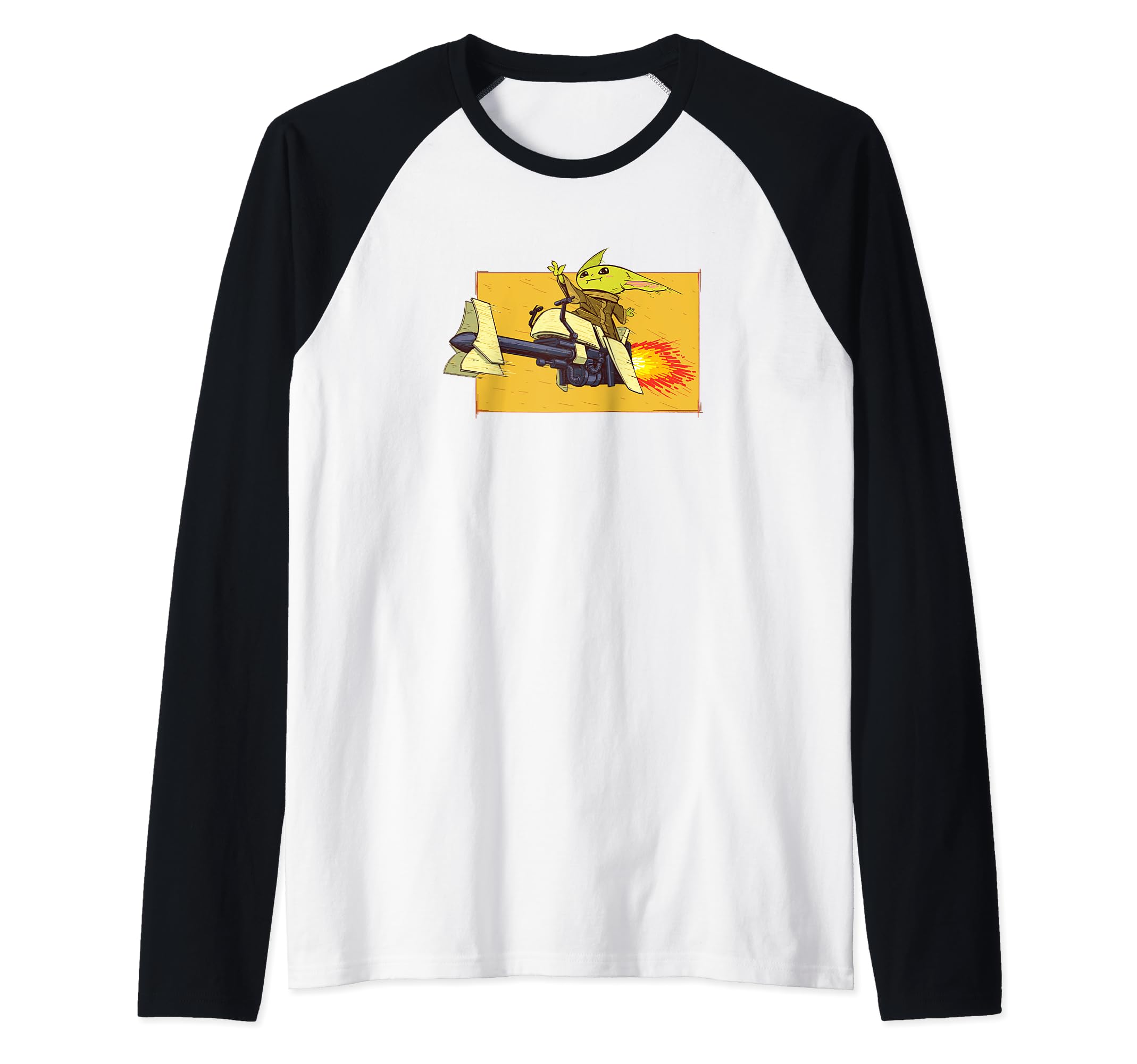 T-shirt Star Wars Grogu raglan idéal pour vos sorties décontractées geek