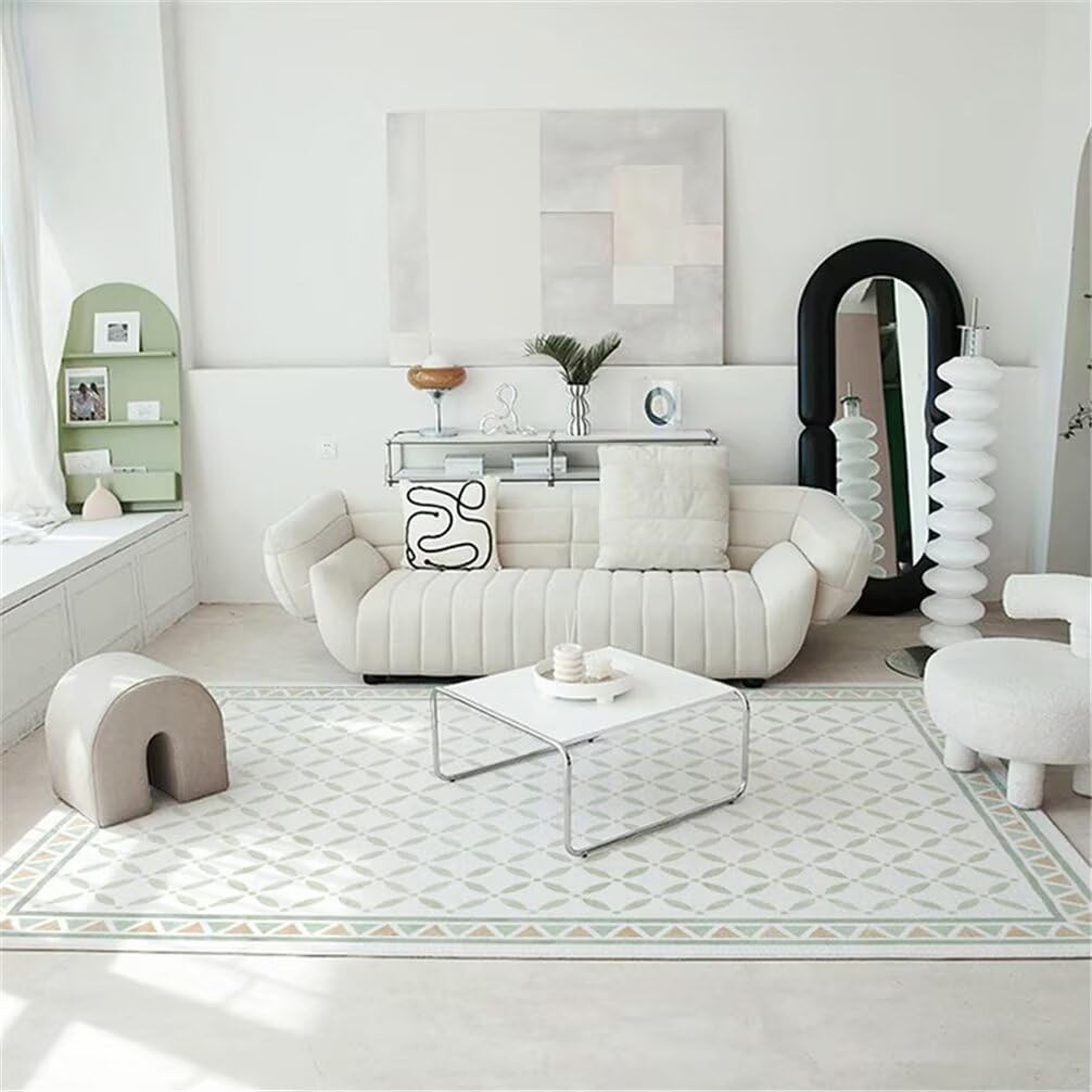 Tapis chambre bebe doux et sécurisé aux motifs bleus