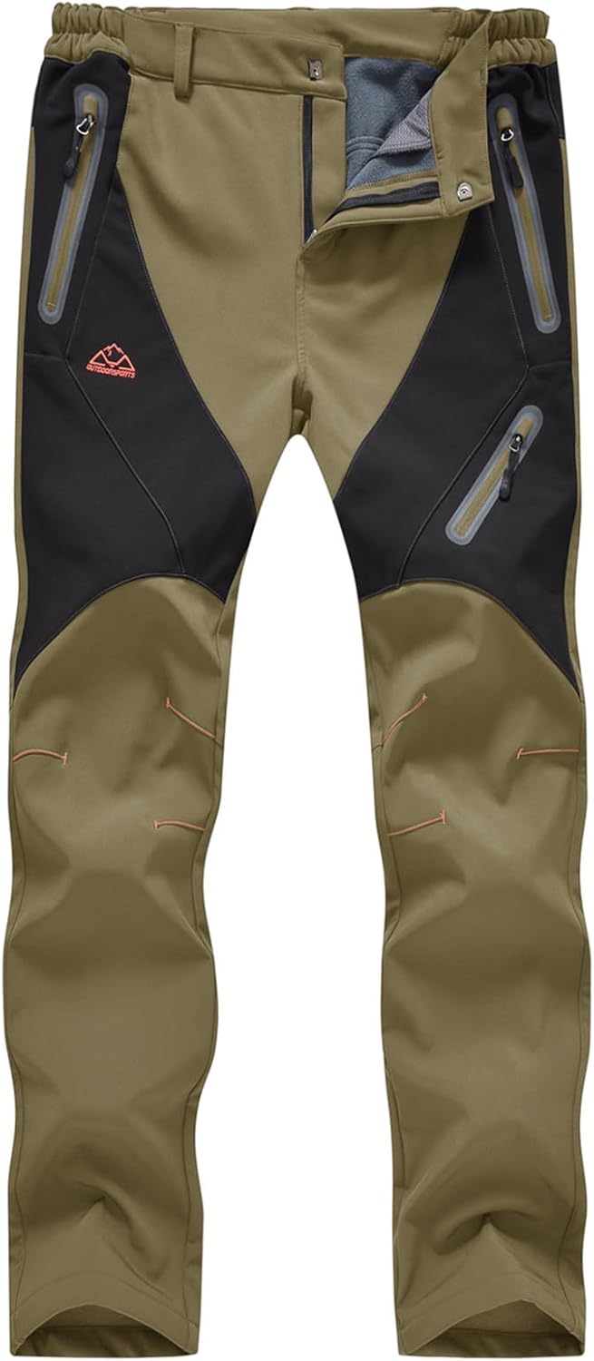 Rdruko Women's Snow Pants Waterproof Insulated Fleece Thermal Ski Hiking Snowboard Pants - Image 3