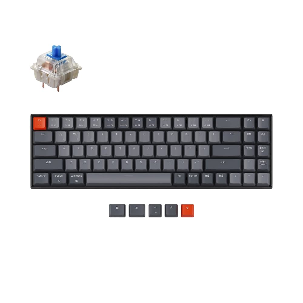Amazon.com: Keychron K14 70% Layout 72 Keys Hot-Swappable