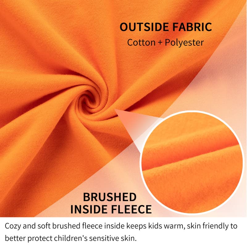 DOTDOG Kids Unisex Soft Brushed Fleece Pull-on Jogger Sweatpants Basic Casual Pants for Boys or Girls (3-12 Years)3