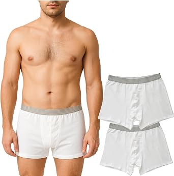 ORGANICKID Mens Organic Cotton Soft Breathable Boxer Briefs, Pack of 2