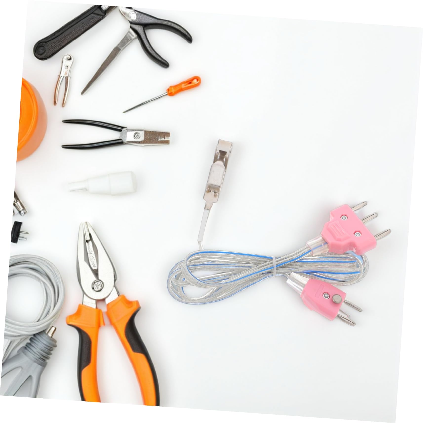 Yardwe Professionelles Fechtkabel für Degen und Fechtsportausrüstung mit Universeller Kompatibilität Edelstahl und Kunststoff Rosa für Training und Wettkampf