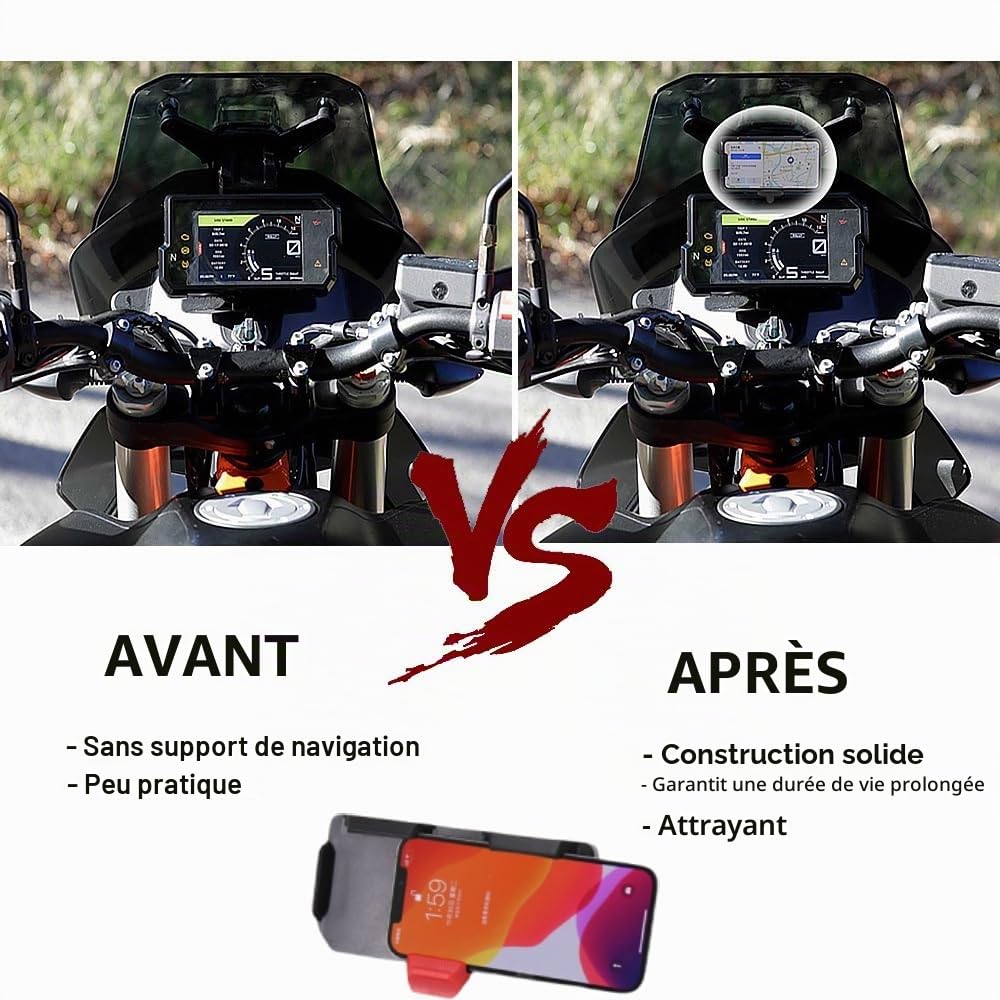 Support de navigation sans fil pour téléphone portable GPS moto BMW R1300GS R1200GS ADV R1250GS CRF1000L S1000XR F900R F900XR F850GS F800GS F750GS F700GS Accessoires de moto