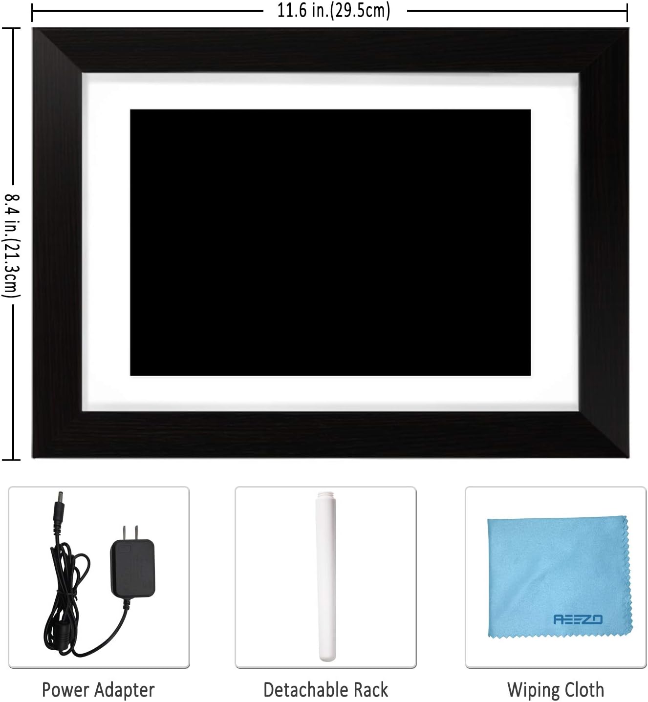 AEEZO Digital Picture Frame PF107 package contents