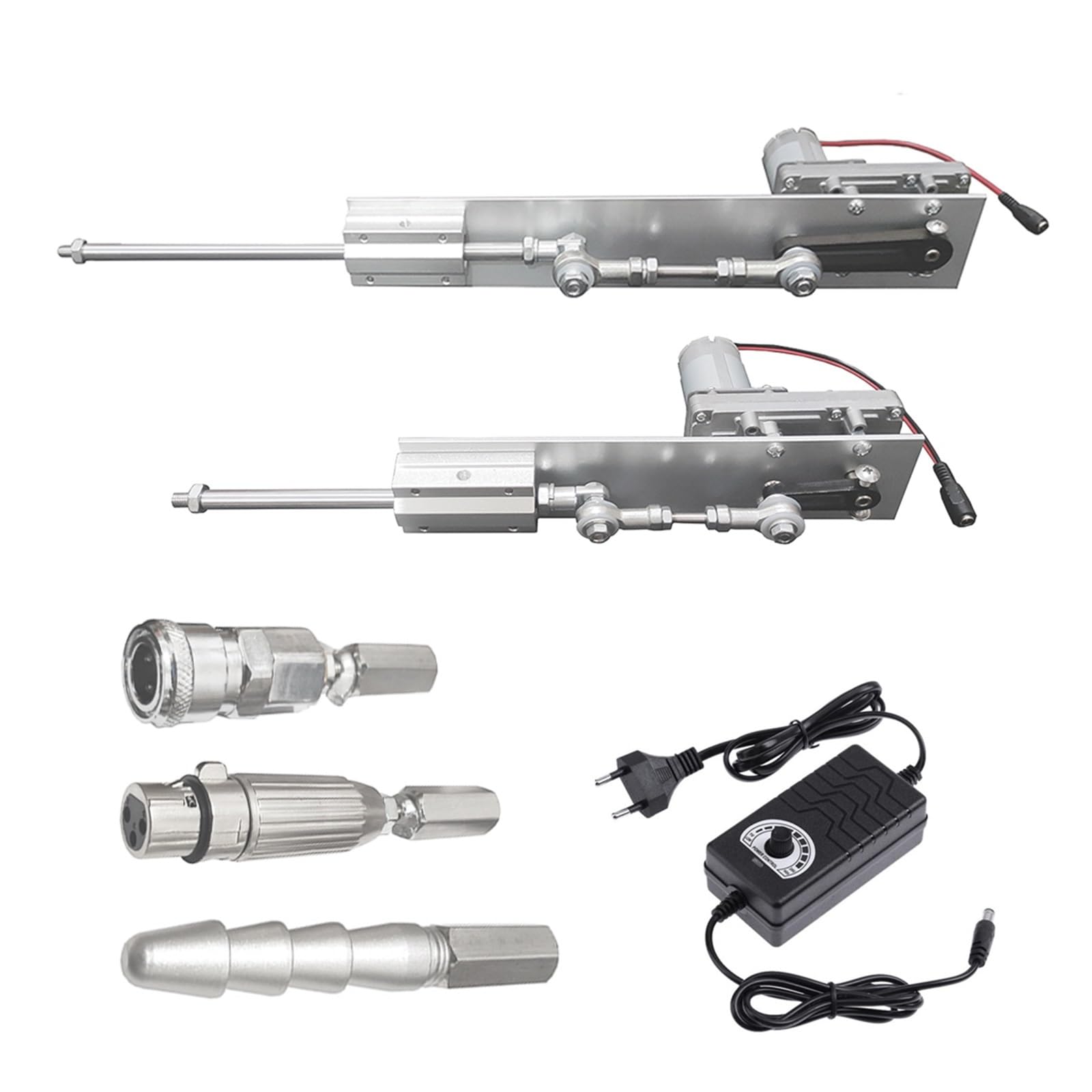 MKHJKIOII Linear Actuator Telescopic Linear Actuator Kit, With 3XLR Connector Vac-U-Lock End Reciprocating Motor DC 12V 24V for Automation Industrial Equipment(12V 150mm 95rpm)