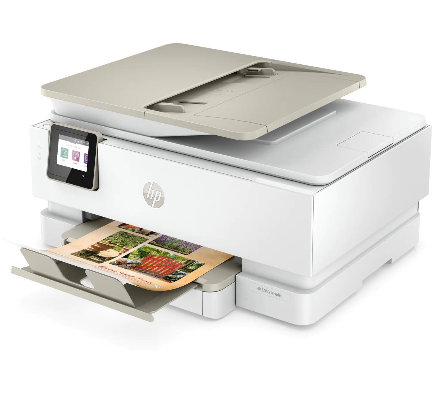 HP Envy Inspire 7920e Multifunktionsdrucker, Tintenstrahldrucker, 6 Monate gratis drucken Instant Ink inklusive, Drucken, Scannen, Kopieren, Fotodruck, ADF, DIN A4, WLAN, Airprint