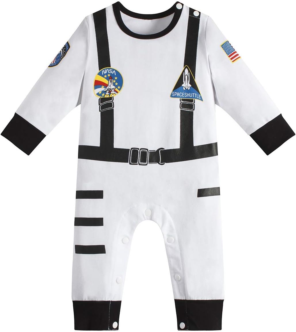 Baby Boys Girls Astronaut Suit Space Explorer Jumpsuit Cosplay Costume Halloween