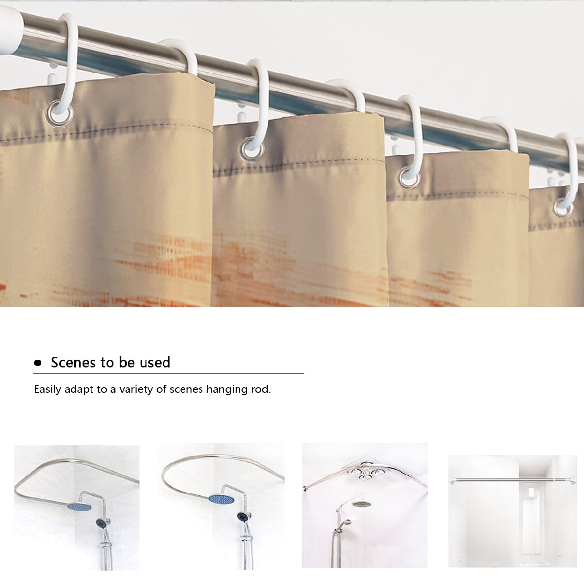 Abstraktes Farbfeld-Duschvorhang Retro-minimalistisches mehrfarbiges Streifendesign Badewannenvorhang Waschbarer Polyesterstoff mit Haken 200 x 240 cm