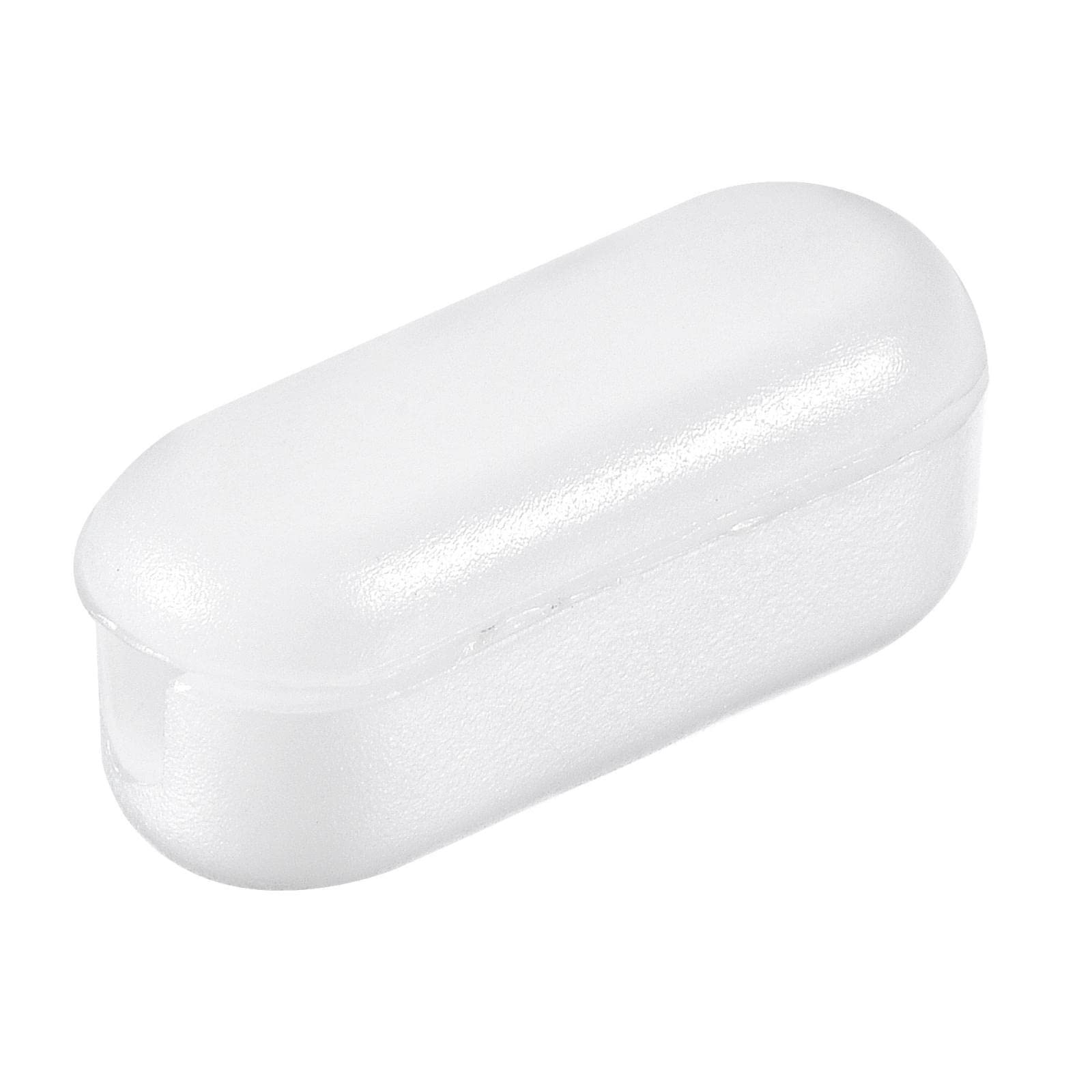 Tool parts 20pcs Blind Ball Chain Connector 4.5mm Dia. Clamshell Crimp Link Plastic White