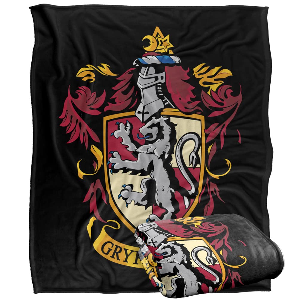 Harry Potter Gryffindor Crest Officially Licensed Silky Touch Super Soft Throw Blanket 152 x 127 cm