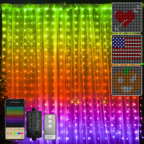 Vanthylit Led Curtain Lights Color Changing, Smart Rgb Window String Lights, Rainbow Curtain Lights St Patricks Day Decorations Lights Hanging For Bedroom, Christmas, Xmas, Indoor, Outdoor #TOP4