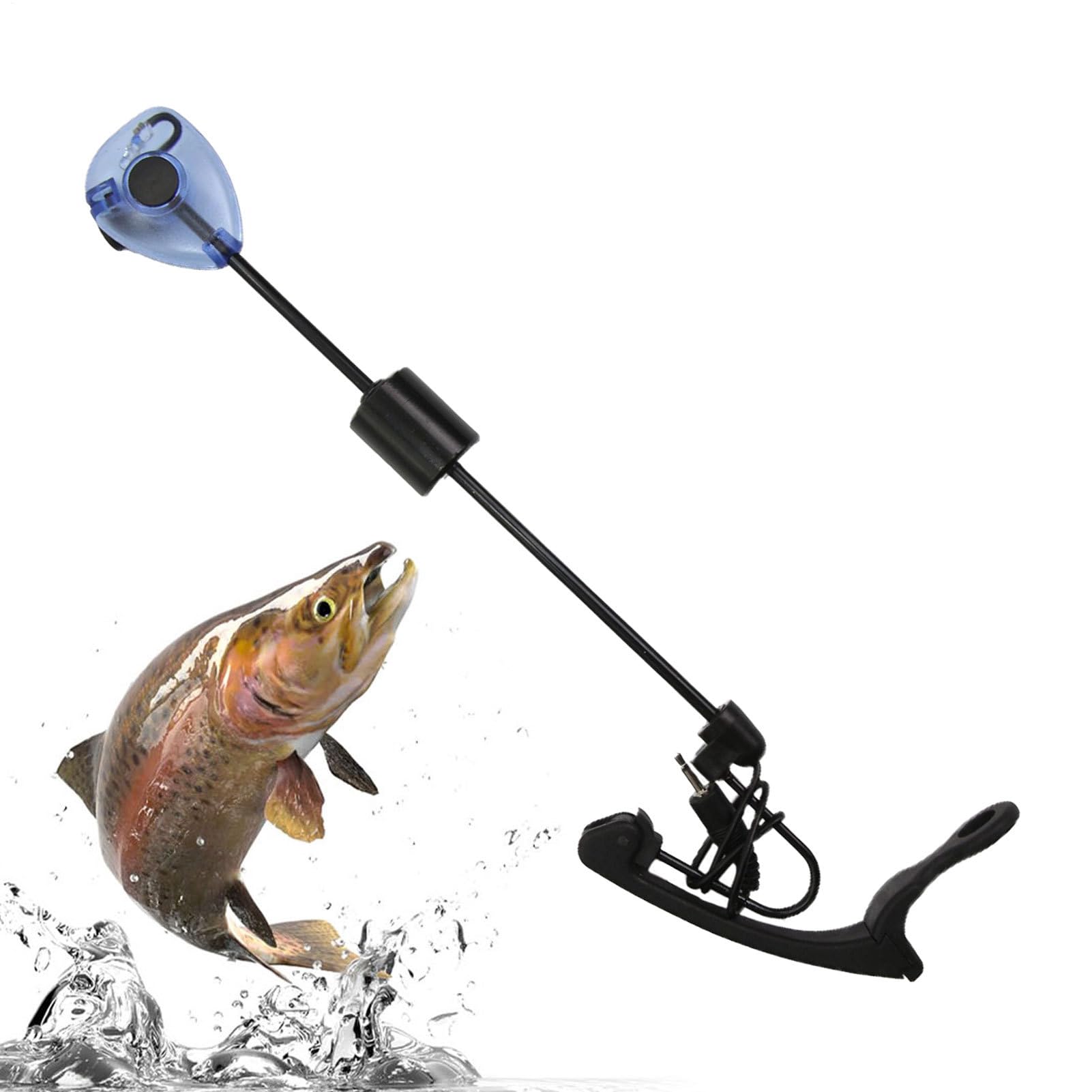 Detector de teclas de pesca evita perder capturas alarma para caña de pescar LED 8