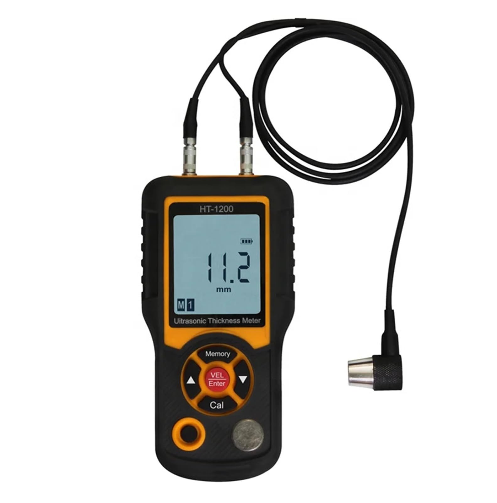 Medidor de espesor ultrasónico digital LCD, herramienta de medición, rango de 1,2 a 225 mm Detección automática