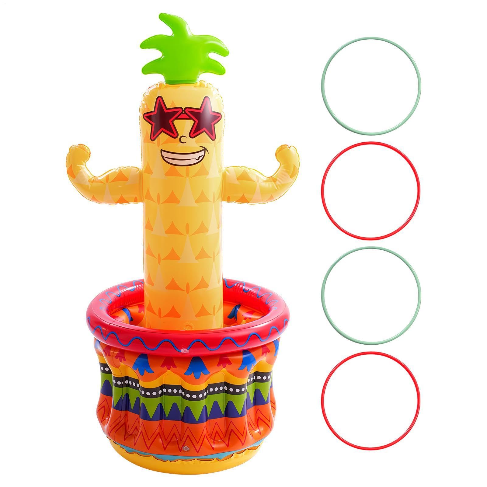 Enfriador de Bebidas Inflable Enfriador Portátil Piña 122 cm Para Bebidas