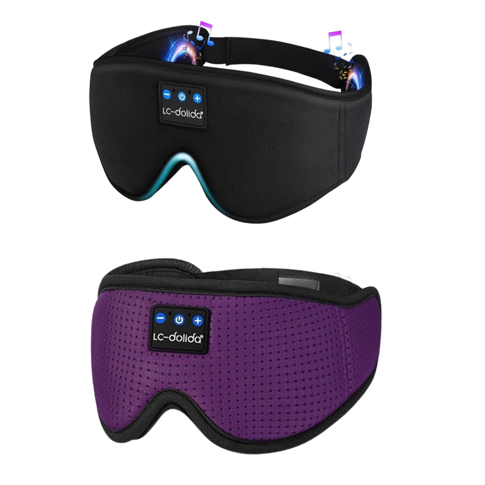 LC-dolida Sleep Headphones 3D Sleep Mask Bluetooth Wireless Music Eye Mask