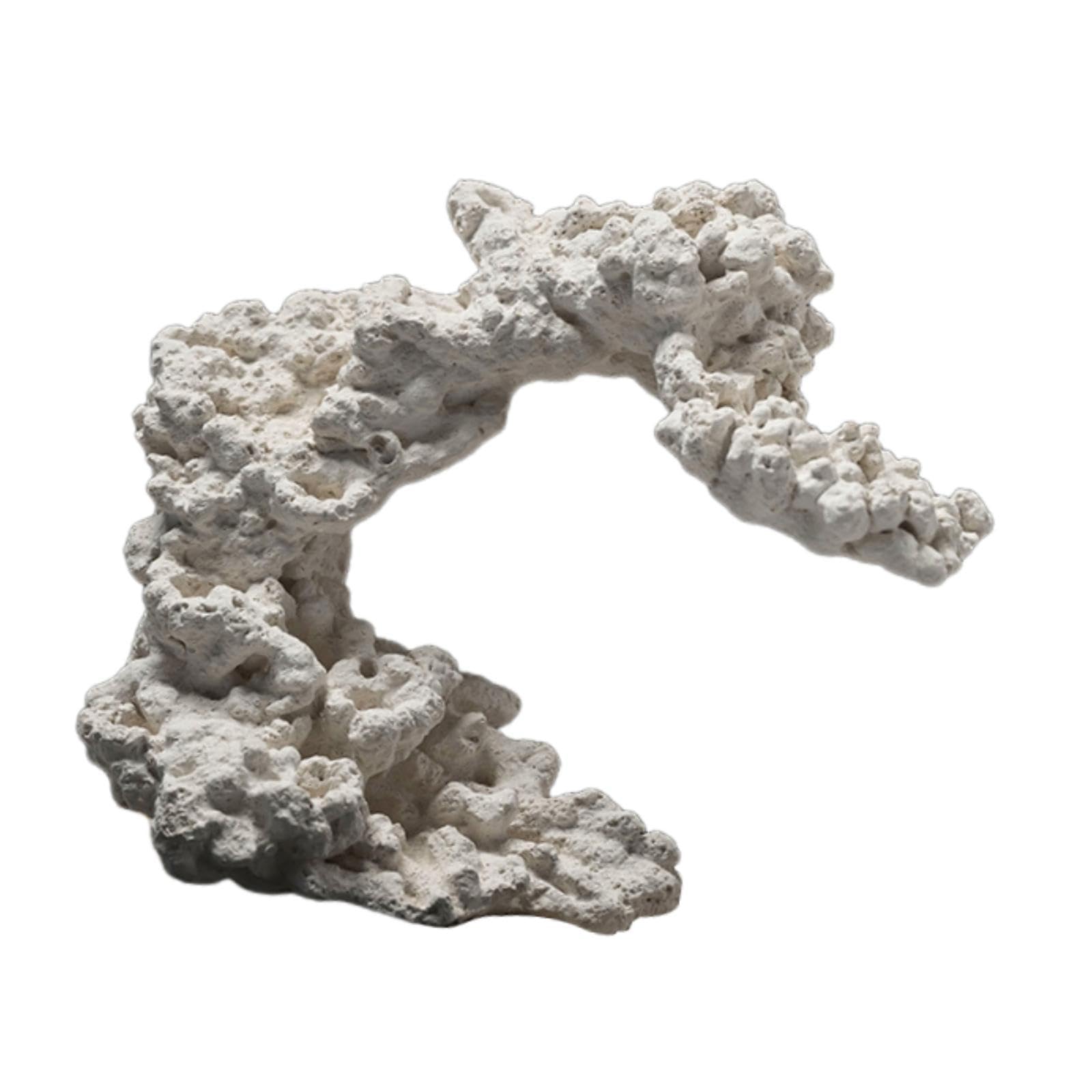 Anémone Ornement Céramique Aquarium Sculpture Abri Poisson Figurine Polyvalente pour Décor Paysager Convient à L'Élevage Décoration Intérieure, Style B
