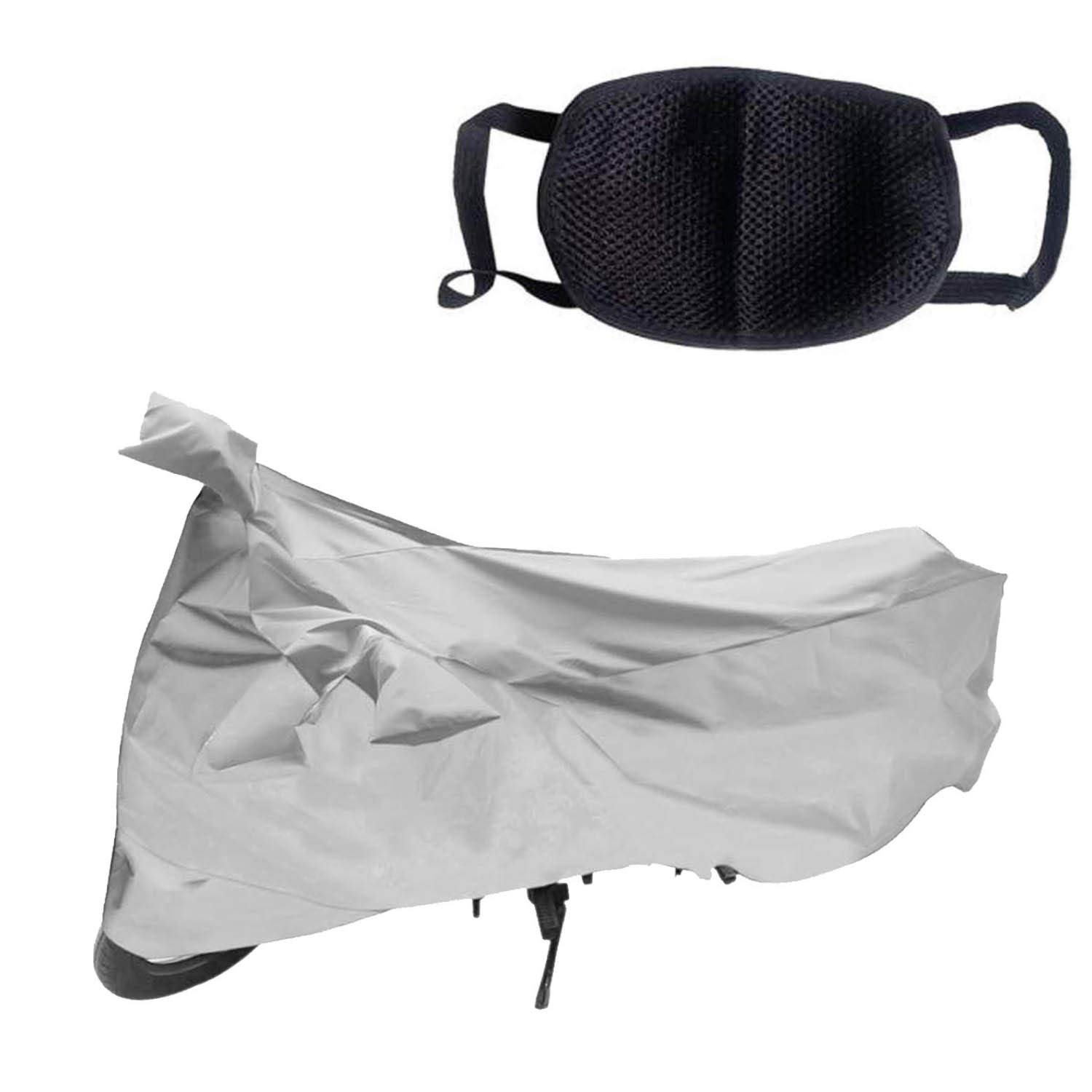 Kandid Silver Water Resistant Bike Cover For Tvs Jupiter Classic