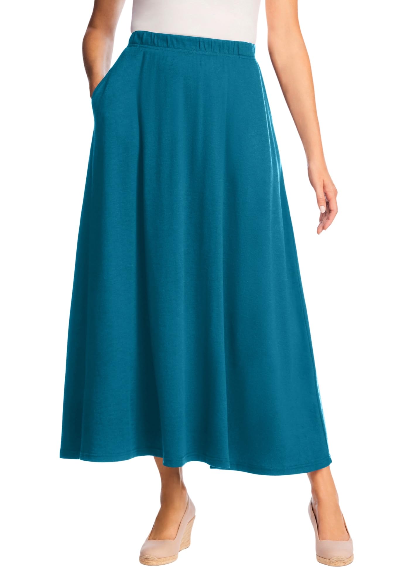 Woman Within Plus Size Petite 7-Day Maxi Skirt