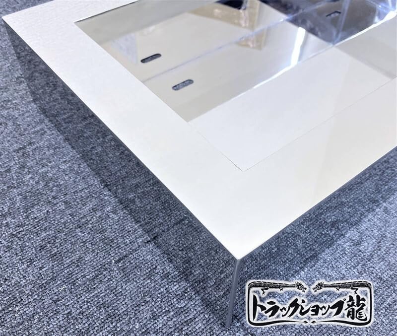 Amazon.co.jp: 即納大型用 奥行10cm ナンバー枠 鏡面 ステンレス仕様