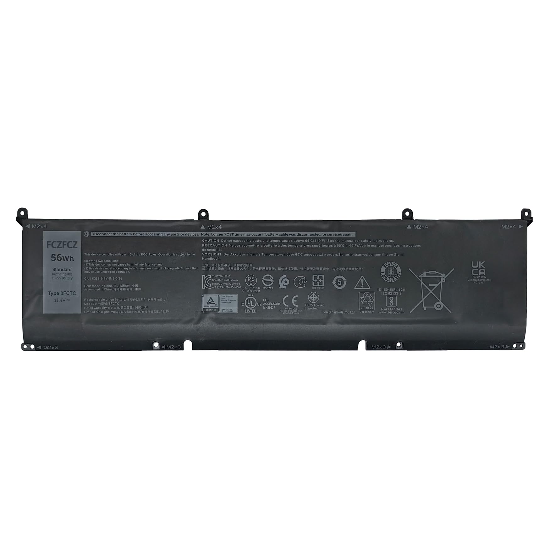 Amazon.com: FCZFCZ 8FCTC Battery 56Wh Replacement for Dell