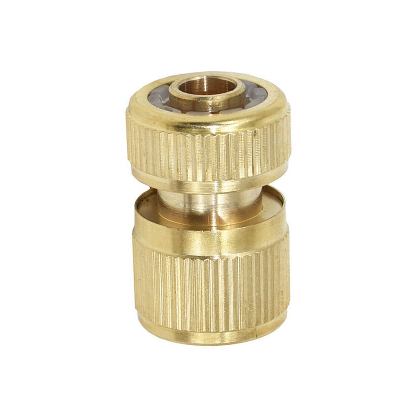 Leak-Proof Pipe Hose Fittings Irrigation 1/2 Hose Quick Connector Brass Garden Tap Garden Irrigation CAR WASH 16mm Hose Connector 6pcs