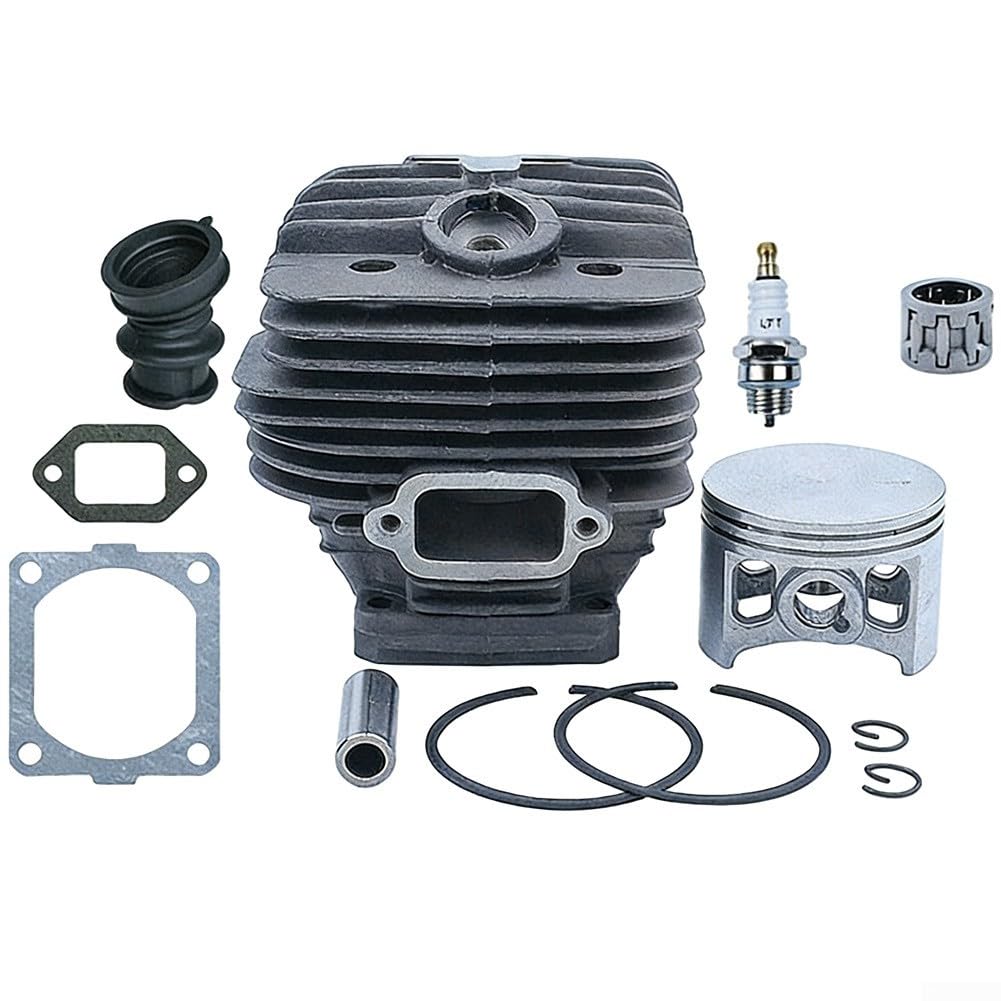 Cilindro de motosierra y para kit de juntas de pistón con válvula de liberación de compresión, filtro de combustible y tubo de aceite para 350 346 351 353
