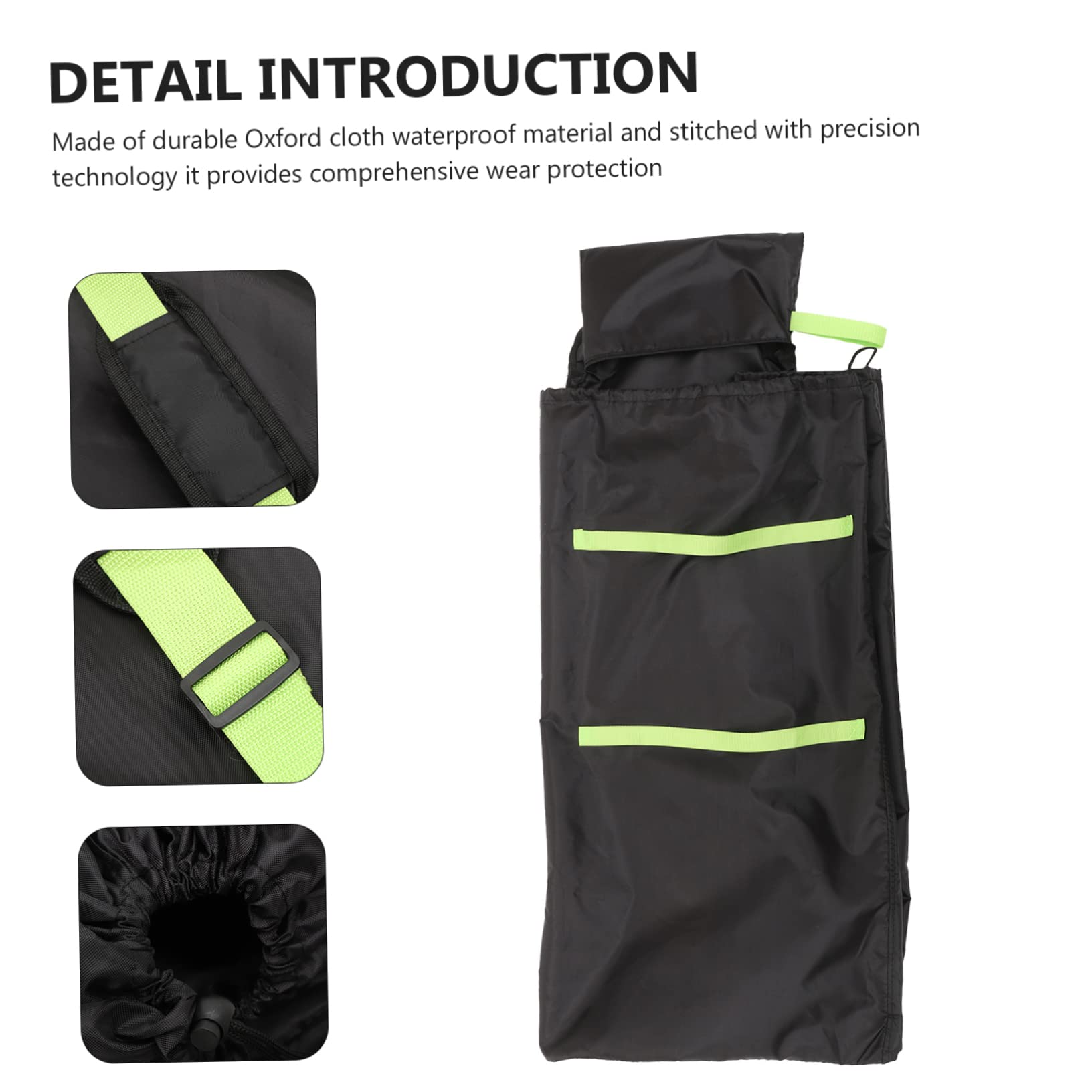 KOMBIUDA Stroller Storage Bag Luggage Storage car seat Backpack Stroller Bag for Airplane Tote Organizer Insert Foldable Baby Stroller Bag Baby Push car Tote Bag Plaid Travel Oxford Cloth, Black,