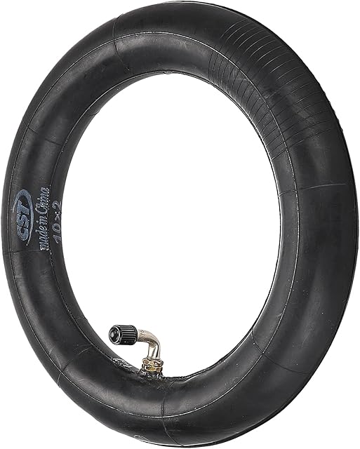 Linghuang 10 Inch 10x2 Inner Tube Tire Inflation/Replacement 10x2.5 Front/Rear Wheel Outer Tyre Replacement Anti Puncture for Self Balancing 2-wheel Scooter (10x2 Inner Tube)