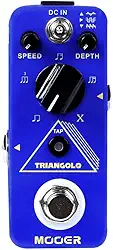 MOOER Pedal De Micro Tremolo Para Guitarra Triangolo Com 3 Formas Onda Selecionáveis, 5 Valores Subdivisão Diferentes E Efeitos Gigging