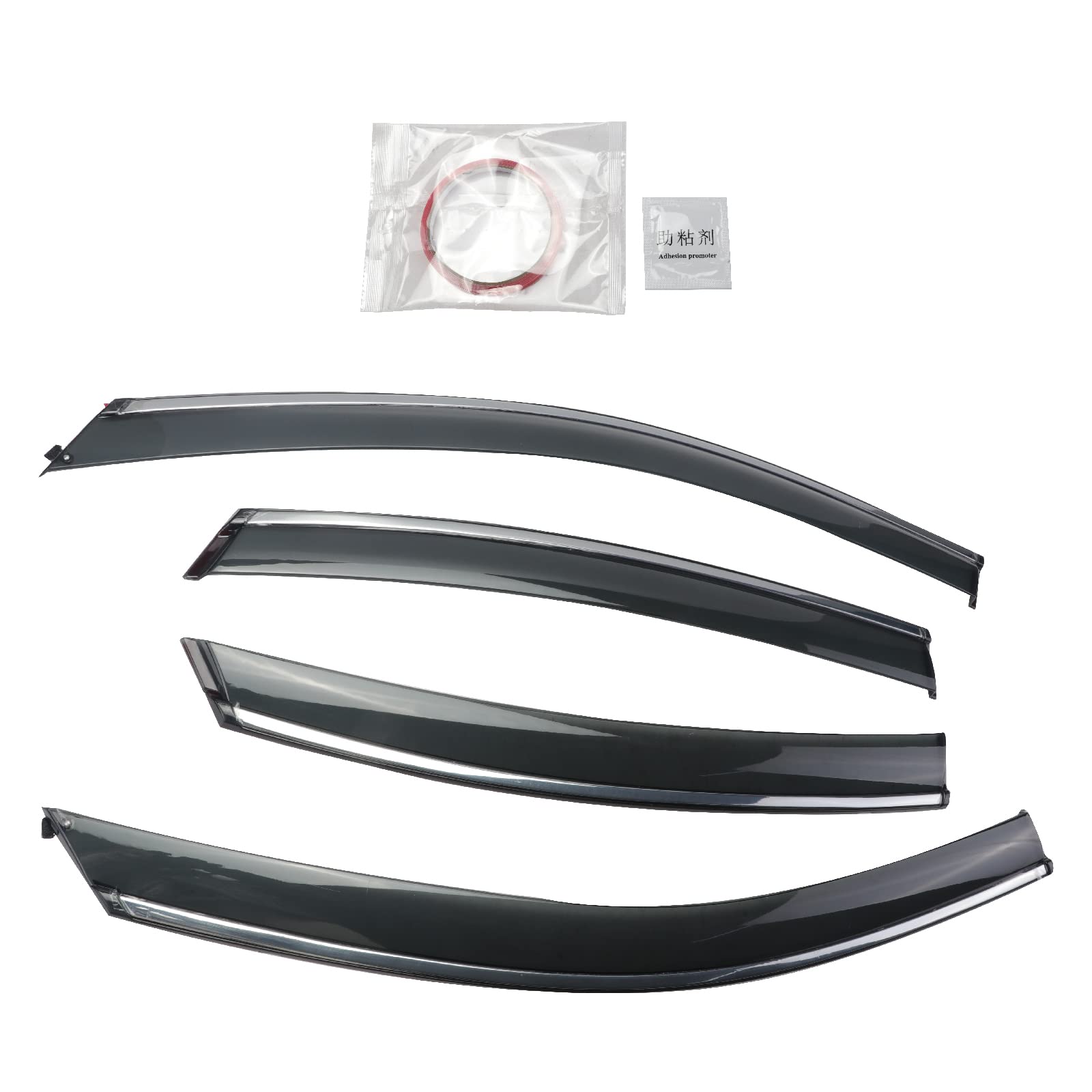 MISIOEK Rain Guards Suitable for Nissan Altima 2013-2018, Window Visor, Dark Smoke Accessories, Window Deflectors, Rain Guard, 4 pcs