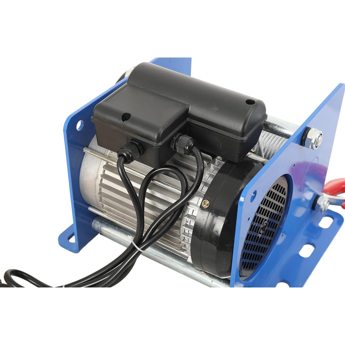 220V Elektrowinde Motorheber 200-400Kg Elektrischer Hebezug Hubwinde Aufzug Haushalt Gebäude, Kleiner Kran Mit Winde For Schwere Lasten Garage Fabrik Lager, Einseil- Doppelseil, Hubhöhe 30M