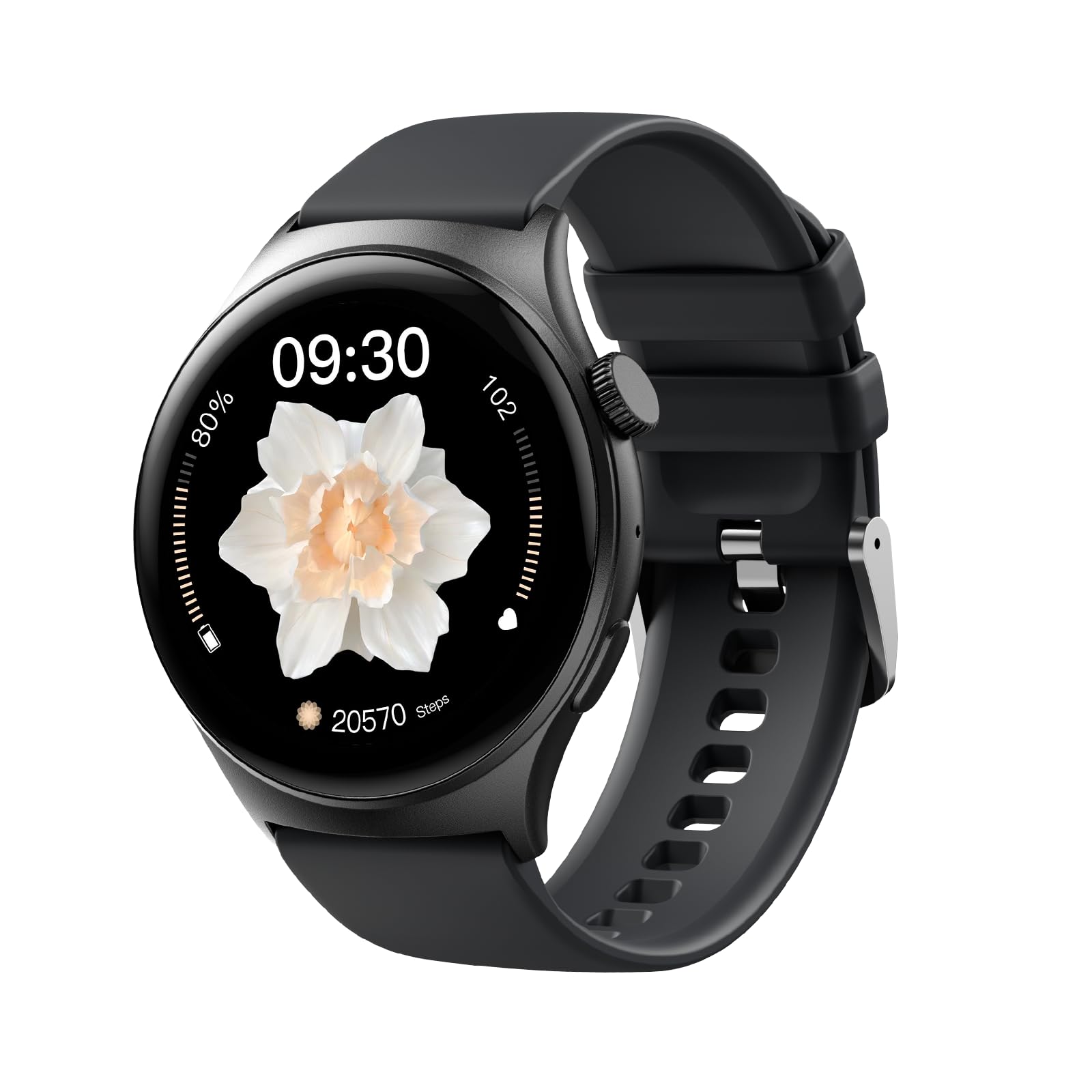 Bettdow SmartWatch 1.39" Full Touch, Assistente de voz Al, IP68 à Prova d'Água, Ligações Bluetooth, 120+ Modos Espor