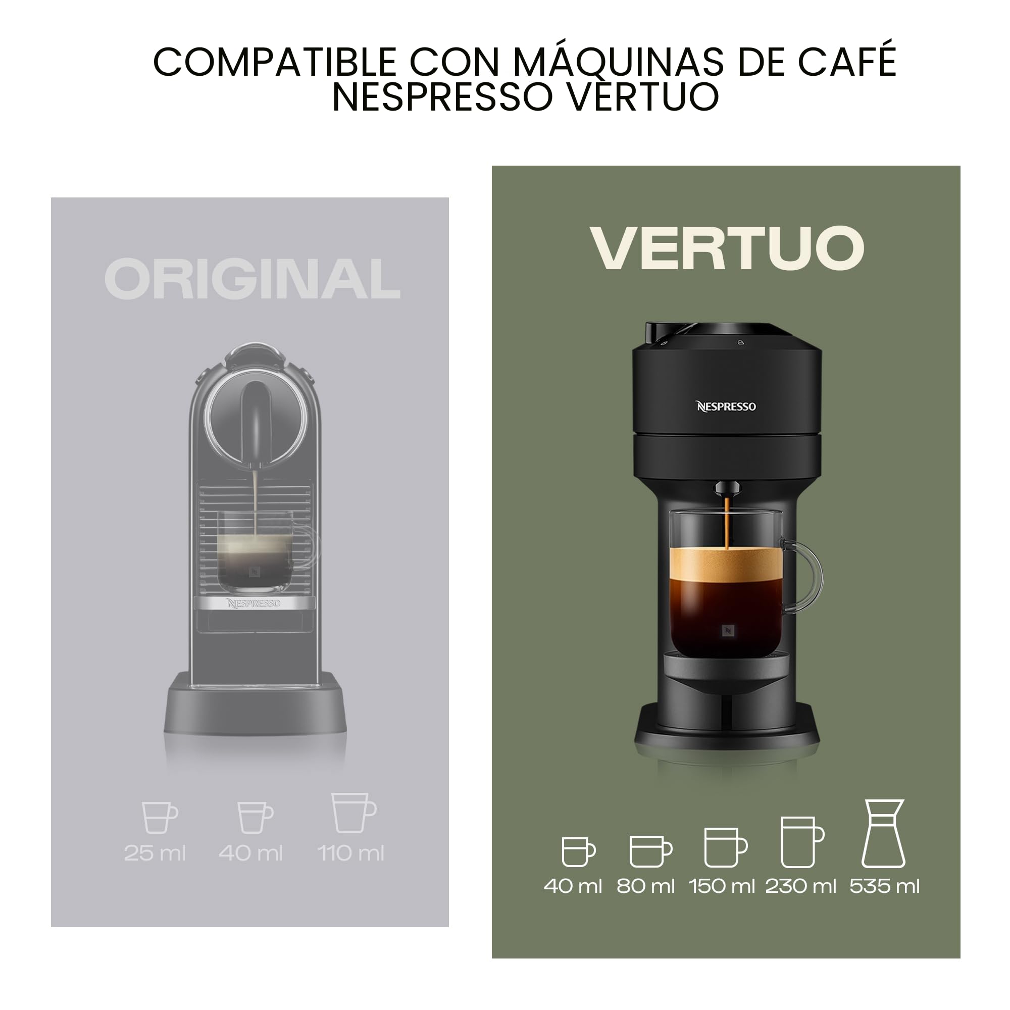 Nespresso, Vertuo, Altissio Diavollito Voltesso, Paquete de 3 cajas con 30 cápsulas