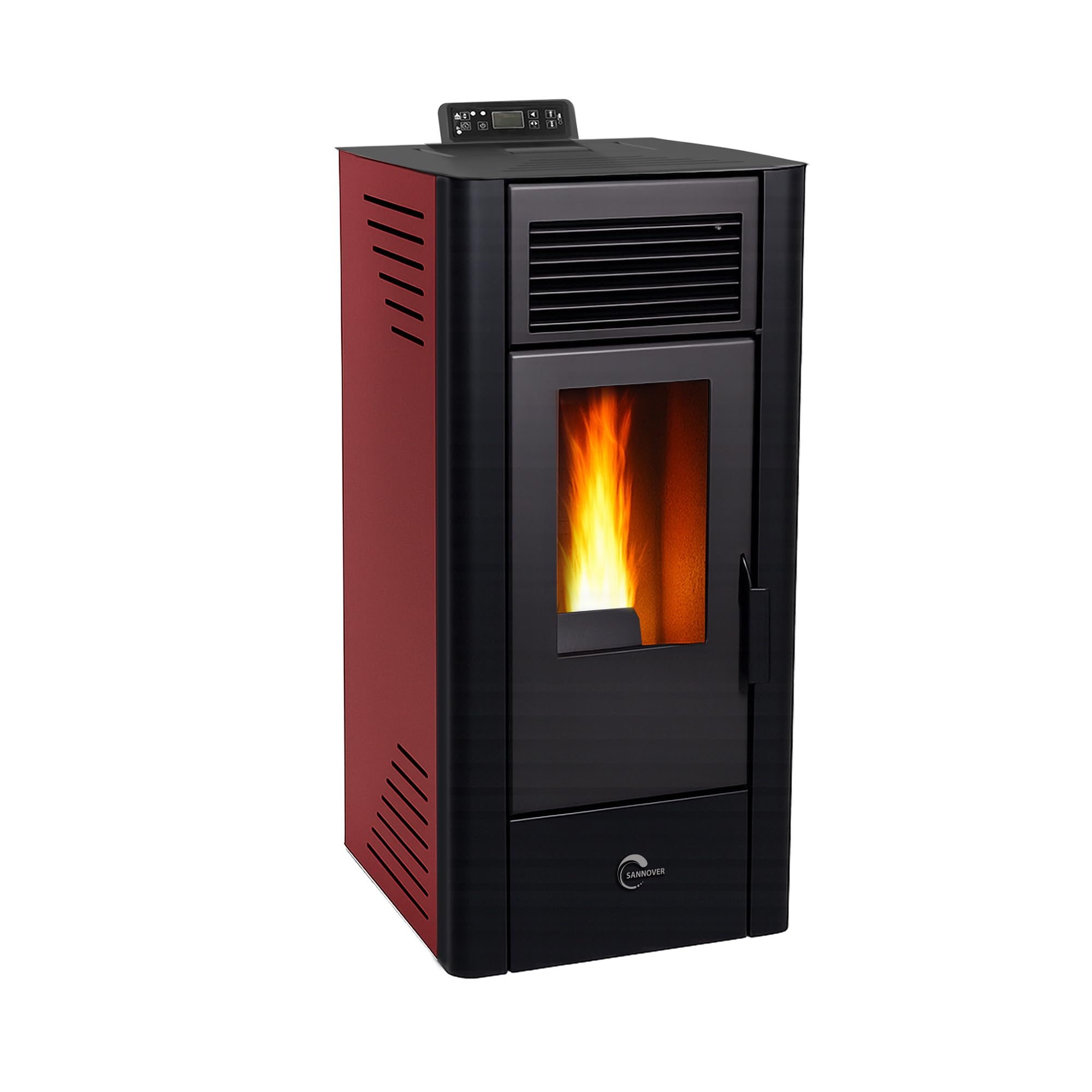 Stufa a pellet Anita 10 kW Bordeaux Sannover + kit di installazione