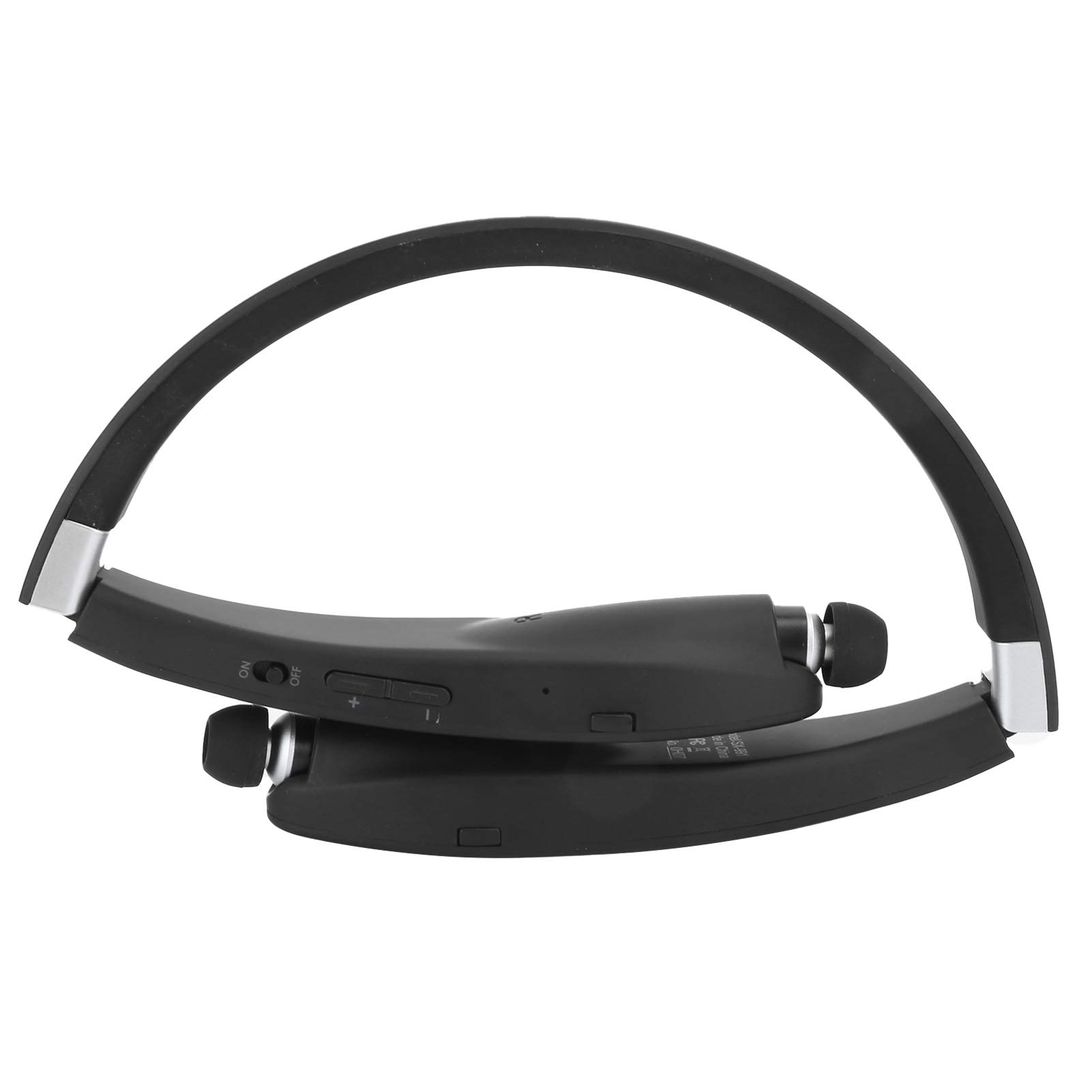 Annadue Cuffie Bluetooth con Archetto da Collo Auricolari Wireless Pieghevoli Auricolari Stereo HiFi da Corsa con Microfono Isolamento Acustico per Sport, Ciclismo, Palestra