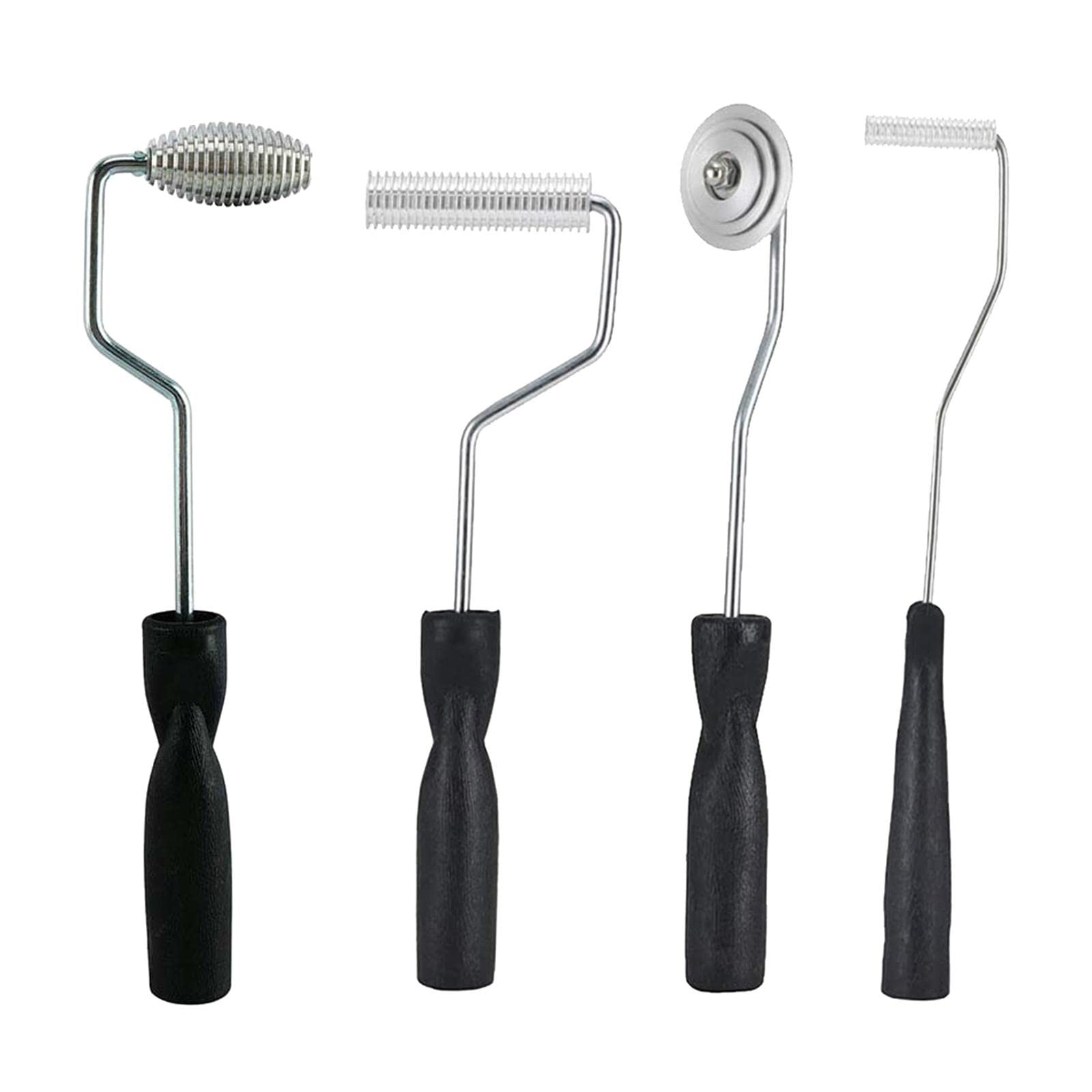 5 Pezzi Rullo Antibolle in Alluminio Kit Laminazione Attrezzi Roller Applicatore Fibra Vetro Strumenti Compattazione Resina Materiale Durevole Adatto