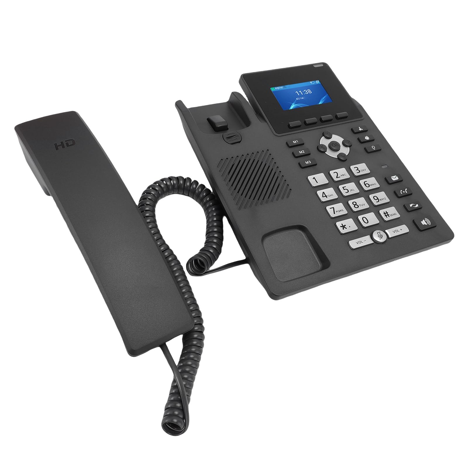 Yctze Telefon IP Wi-Fi z Kolorowym Wyświetlaczem 3,5 Cala, Dwuzakresowym 2,4G 5G i Dwoma Portami Gigabit, Telefon Biznesowy Zgodny z PoE do Telekonferencji VoIP