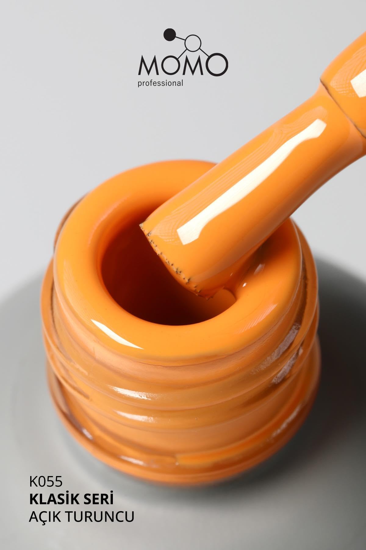 MOMO professional Kalıcı Oje K055 Pastel Balkabağı Turuncu 14 ml