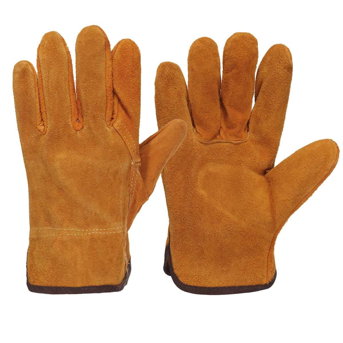 Work gloves Fireproof Cow Leather Welder Gloves Anti-Heat Work Safety Gloves For Welding Metal protective gloves for welding